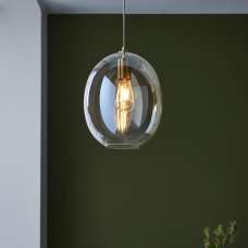 Katonah Lustre Glass Pendant Light In Champagne - UK