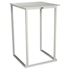 Kelowna Steel Outdoor Standing Table In White - UK