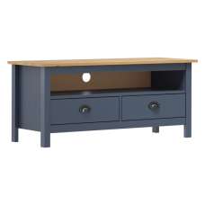Kendal Wooden TV Stand With 2 Drawers In Grey And Brown - UK
