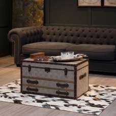 Kensick Wooden Storage Cabinet In Brown And White - UK