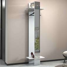 Killington High Gloss Coat Stand In White - UK