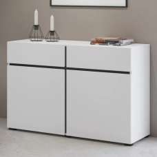 Kodak Wooden Sideboard With 2 Doors 2 Drawers In White - UK
