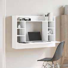 Kodak Wooden Wall Mounted Laptop Desk In White - UK
