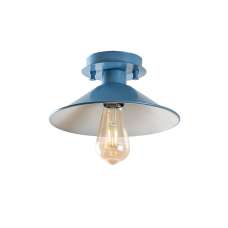 Konik Metal Ceiling Light in Blue - UK