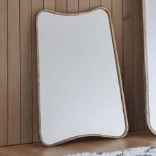 Koran Small Curved Bedroom Mirror In Gold Frame - UK