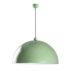 Kure Large Metal Ceiling Pendant Light in Mint - UK