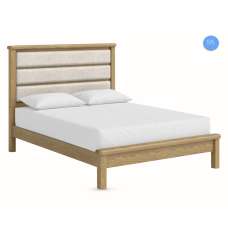 Kysen Wooden Low End King Size Bed in Oak - UK