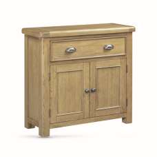 Kysen Wooden Sideboard with 2 Doors 1 Drawer in Oak - UK