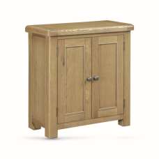 Kysen Wooden Storage Cabinet with 2 Doors in Oak - UK