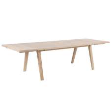 Lafayette Wooden Extending Dining Table - White Oak - UK