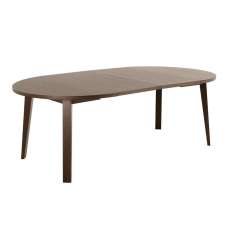 LafayetteWooden Round Extending Dining Table - Smoked Oak - UK