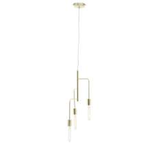 Laguna Iron 3 Pendant Light In Gold - UK
