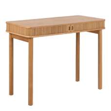 Lampe Wooden Laptop Desk With Sliding Doors In Oak - UK