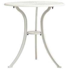 Lanelle Aluminium Garden Coffee Table In White - UK