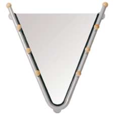 Lansing Wall Mirror In Aluminium Metal Frame - UK
