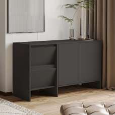 Laris Wooden Console Table in Anthracite - UK
