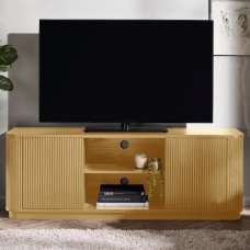 Laurel Wooden TV Unit With 2 Doors - Brown - UK