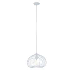 Lavish Iron 1 Pendant Light In White - UK
