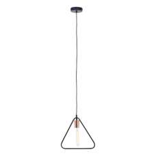 Lavish Iron Triangular Pendant Light In Black - UK