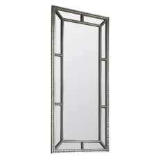 Lawton Leaner Floor Mirror In Pewter Wooden Frame - UK