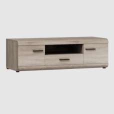 Lecco Wooden TV Stand With 2 Doors 1 Drawer In Sonoma Oak - UK