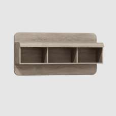 Lecco Wooden Wall Shelf In Sonoma Oak - UK
