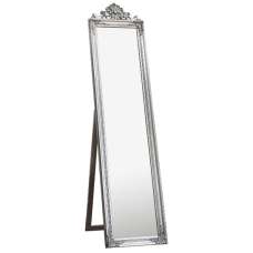Laughlin Cheval Floor Standing Mirror In Silver - UK
