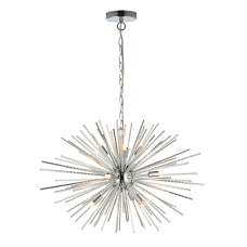 Lena 9 Lights Ceiling Pendant Light In Chrome - UK