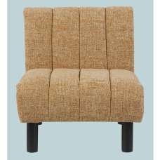 Levelland Fabric Accent Chair With Black Legs - Mustard - UK