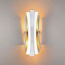 Linea Metal Wall Light in Silver - UK