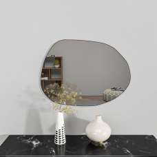 Liora Glass Wall Mirror with Black Wooden Frame - UK