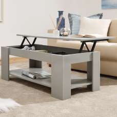 Liphook Wooden Lift Up Coffee Table In Grey - UK