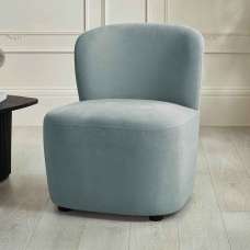 Lireva Fabric Bedroom Chair in Riviera Blue - UK