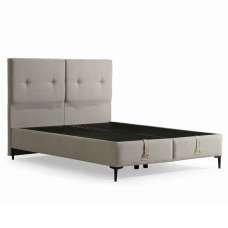 Liroth Fabric Ottoman Storage Super King Size Bed in Beige - UK