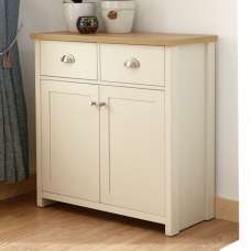 Loftus Wooden Sideboard With 2 Doors 2 Drawers In Cream And Oak - UK