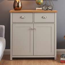 Loftus Wooden Sideboard With 2 Doors 2 Drawers In Grey And Oak - UK