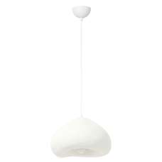 Lora Medium Metal Ceiling Pendant Light in White - UK