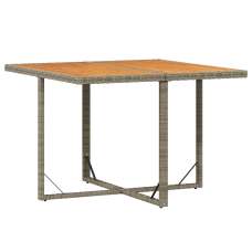 Lorento Garden Wood Grain Dining Table in Grey - UK
