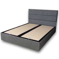 Lrelan Fabric Ottoman Storage Super King Size Bed in Grey - UK