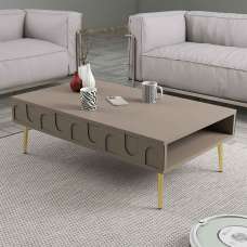 Lyon Wooden Coffee Table in Atlas and Gold - UK