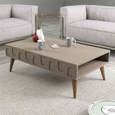 Lyon Wooden Coffee Table in Atlas and Walnut - UK