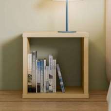 Mabon Square Wooden Shelving Unit in Yellow - UK