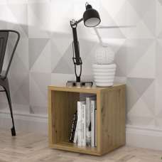 Mabon Wooden Bookshelf In Artisan Oak - UK