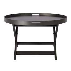 Macall Metal Coffee Table Round In Black - UK