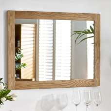 Macon Bedroom Wall Mirror In Oak Frame - UK
