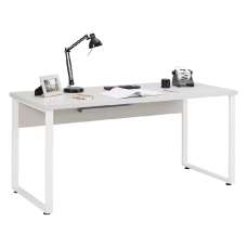 Macon Wooden Laptop Desk In Platinum Grey - UK