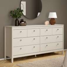 Macron Wooden Chest Of 8 Drawers In Cashmere - UK
