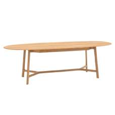 Madrina Wooden Extending Dining Table In Natural - UK