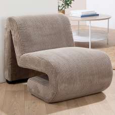 Magnolia Fabric Armchair In Beige - UK