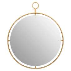 Mainz Wall Mirror With Gold Metal Ring - UK